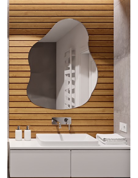 Dekoratívne zrkadlo s organickým tvarom - STONE