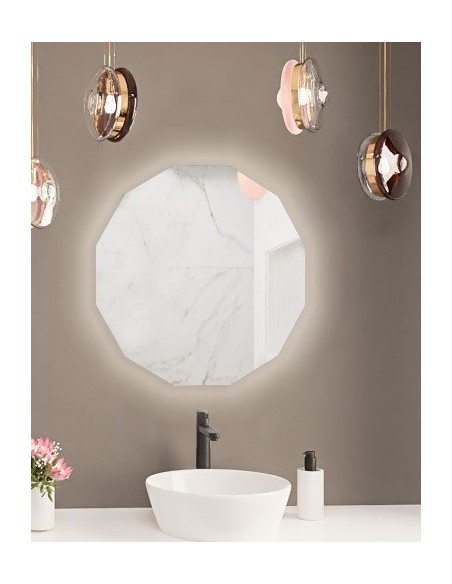 Viacúhlové kúpeľňové zrkadlo s osvetlením - FOREM LED