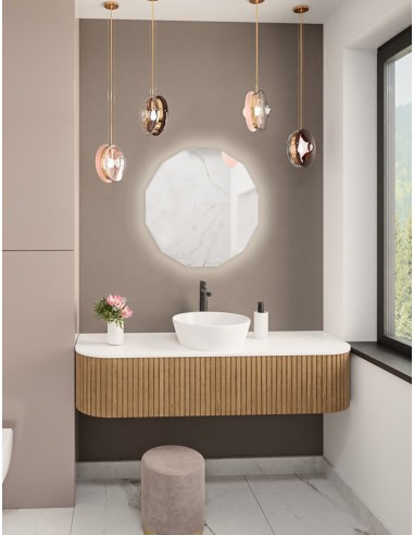 Viacúhlové kúpeľňové zrkadlo s...