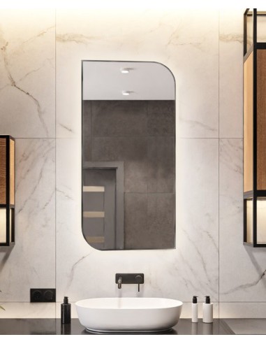 Zrkadlo v čiernom MDF SLIM ráme s...