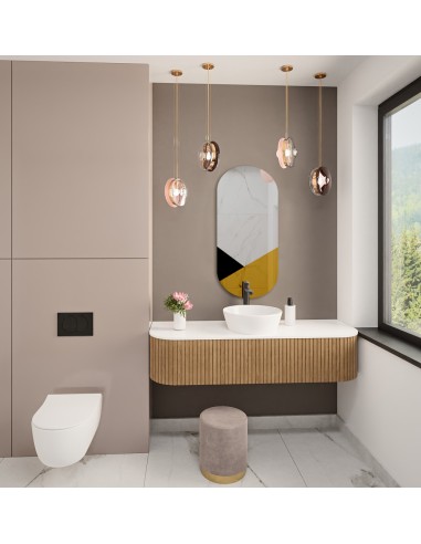 Exkluzívne oválne dekoratívne zrkadlo...