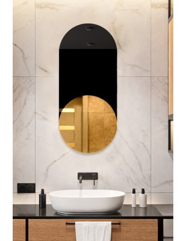 Exkluzívne oválne dekoratívne zrkadlo...