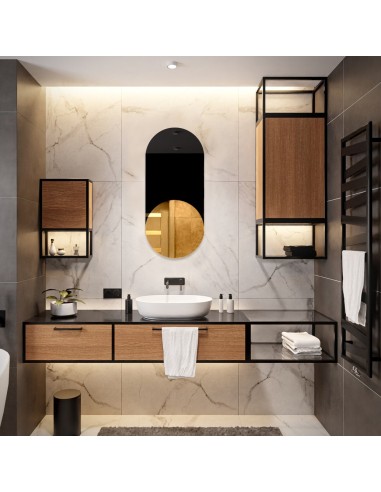 Exkluzívne oválne dekoratívne zrkadlo...