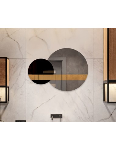 Súprava dekoratívnych zrkadiel zlatý...