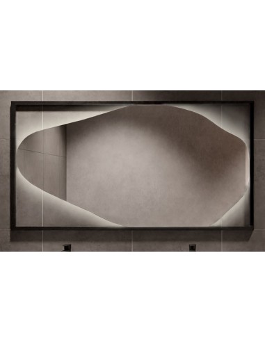 Organické zrkadlo v čiernom MDF ráme... Organické zrkadlo v čiernom MDF ráme...