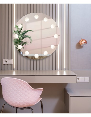 Okrúhle zrkadlo k toaletnému stolíku...