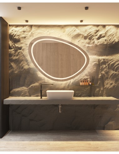 Kúpeľňové zrkadlo s nepravidelným...