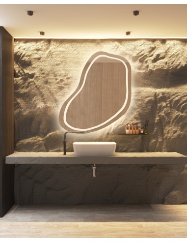 Kúpeľňové zrkadlo s nepravidelným...