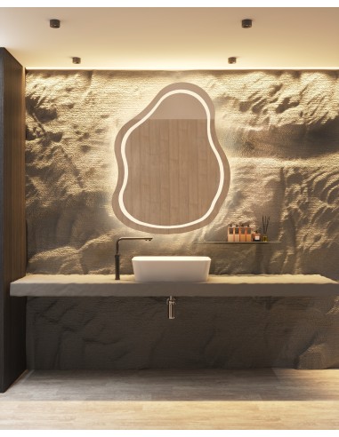 Kúpeľňové zrkadlo s nepravidelným...