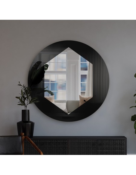 Okrúhle dekoratívne zrkadlo - KRAFT