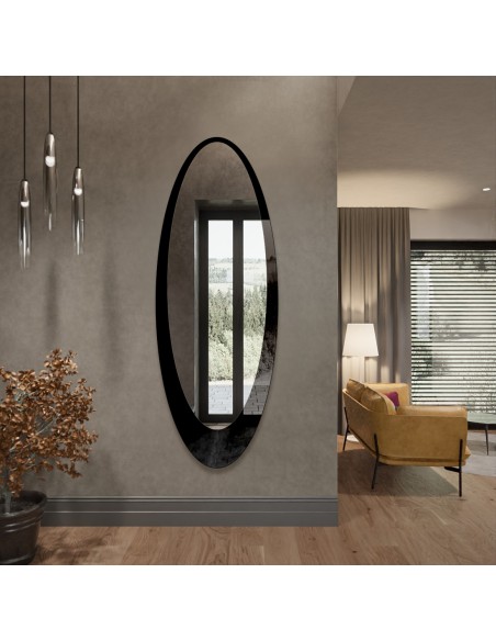 Eliptické dekoratívne zrkadlo - LONGI