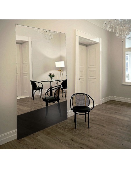 Veľké dekoratívne zrkadlo s farebným panelom - LORD