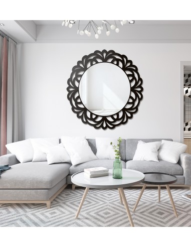 Dekoratívne zrkadlo v mdf ráme azura...