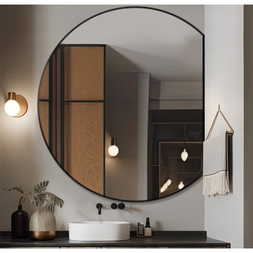 Okrúhle zrkadlo v matnom...