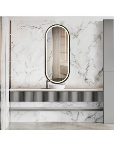 Oválne zrkadlo v mdf ráme s...