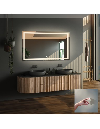 Obdĺžnikové kúpeľňové zrkadlo s...