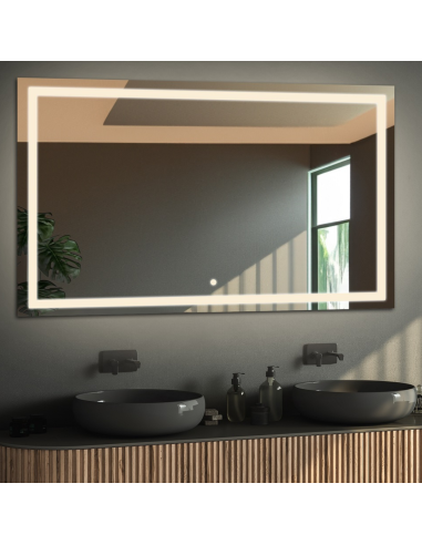 Obdĺžnikové kúpeľňové zrkadlo s...