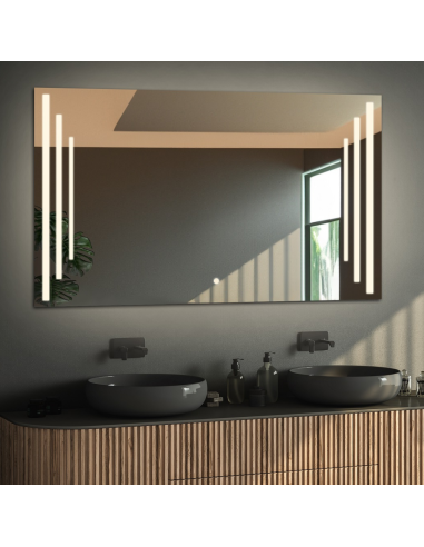 Obdĺžnikové kúpeľňové zrkadlo s...