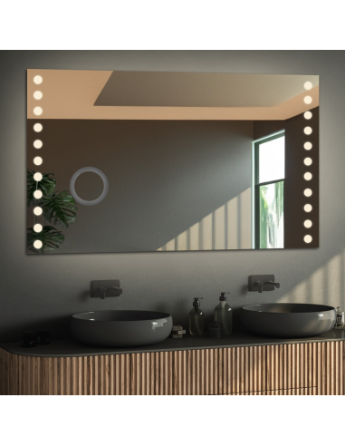 Obdĺžnikové kúpeľňové zrkadlo so...