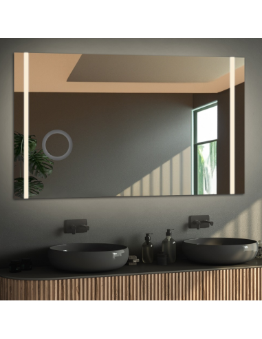 Obdĺžnikové kúpeľňové zrkadlo so...