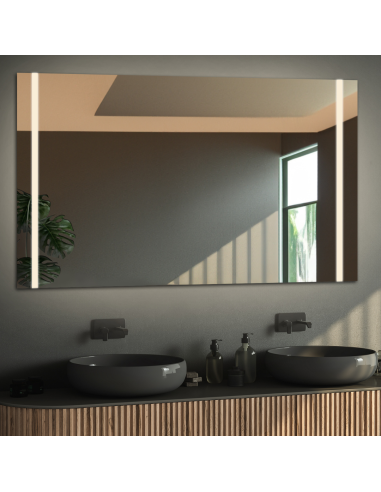 Obdĺžnikové kúpeľňové zrkadlo s...