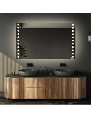 Obdĺžnikové kúpeľňové zrkadlo s...