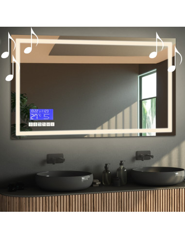 Obdĺžnikové kúpeľňové zrkadlo s...