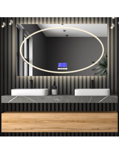 Obdĺžnikové kúpeľňové zrkadlo s...