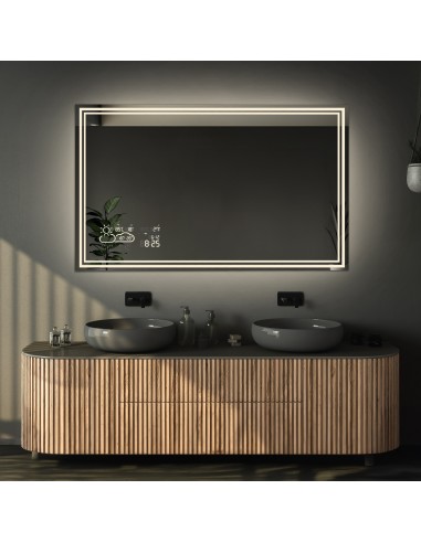 Obdĺžnikové kúpeľňové zrkadlo s...