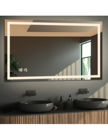 Obdĺžnikové kúpeľňové zrkadlo s...