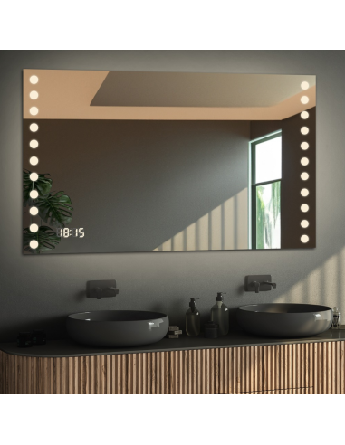 Obdĺžnikové kúpeľňové zrkadlo s...