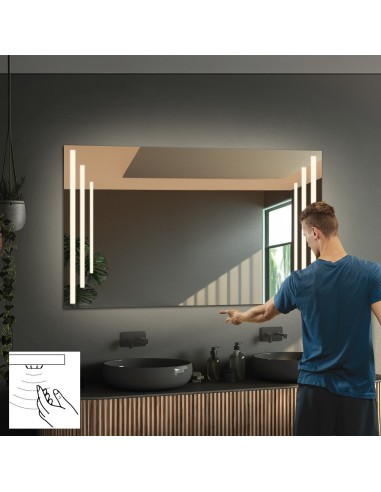 Obdĺžnikové kúpeľňové zrkadlo so...