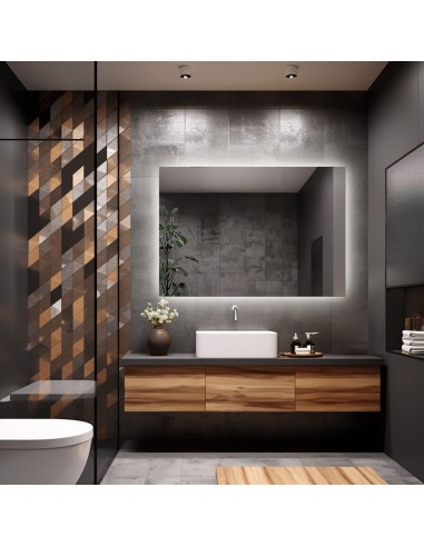 Obdĺžnikové kúpeľňové zrkadlo s...