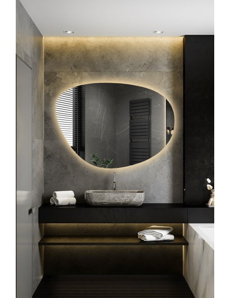 Zrkadlo nepravidelného tvaru s osvetlením - AGAT LED