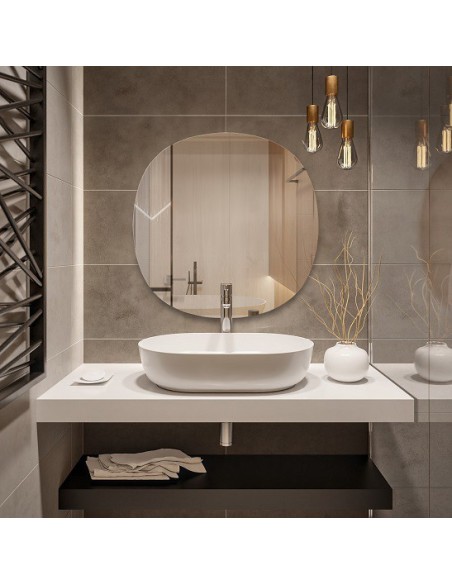 Kúpeľňové zrkadlo nepravidelne zaoblené LAOS