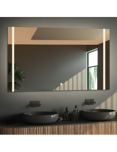 Obdĺžnikové kúpeľňové zrkadlo s...