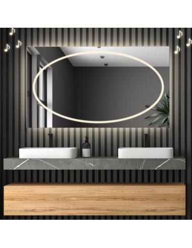 Obdĺžnikové kúpeľňové zrkadlo s...