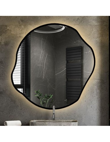 Organicky tvarované zrkadlo v ráme s...