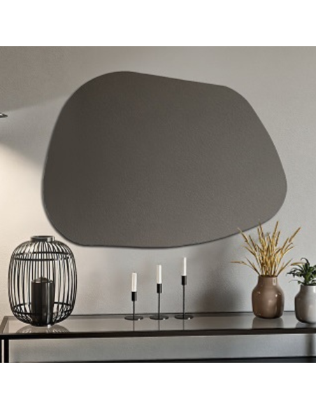 Dekoratívne zrkadlo s organickým tvarom - BAZALT