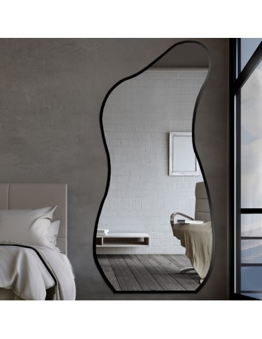 Organicky tvarované zrkadlo v ráme -...