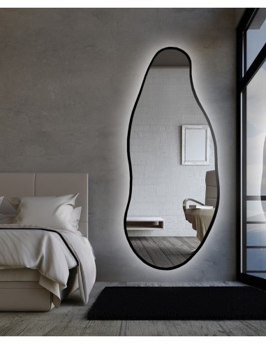 Zrkadlo s organickým tvarom v ráme s...