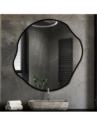 Zrkadlo s organickým tvarom v ráme -...