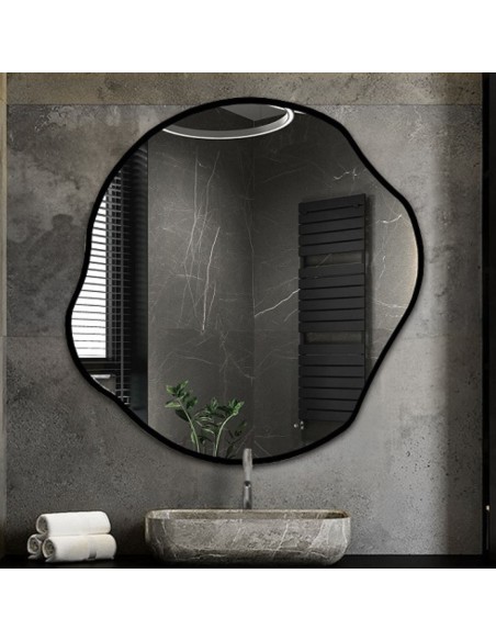 Zrkadlo s organickým tvarom v ráme - CYRKON V RÁME