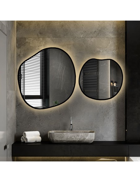 Zostava organických zrkadiel v ráme s podsvietením - SODALIT V RÁME LED