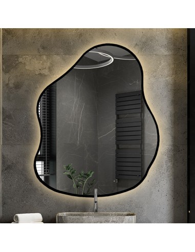 Zrkadlo s organickým tvarom v ráme so...