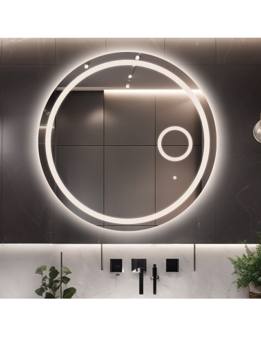 Kúpeľňové okrúhle zrkadlo s led zoom... Kúpeľňové okrúhle zrkadlo s led zoom...