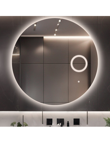 Kúpeľňové okrúhle zrkadlo s led zoom... Kúpeľňové okrúhle zrkadlo s led zoom...