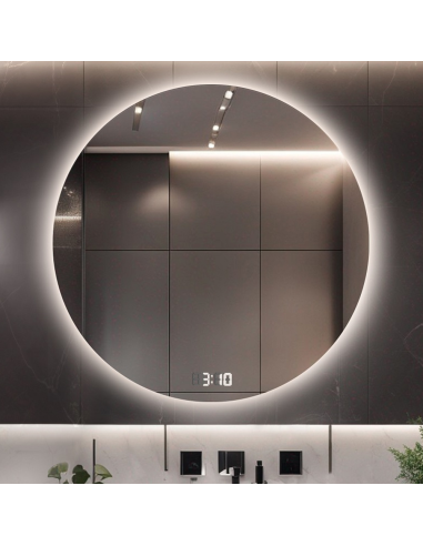 Kúpeľňové okrúhle zrkadlo s... Kúpeľňové okrúhle zrkadlo s...