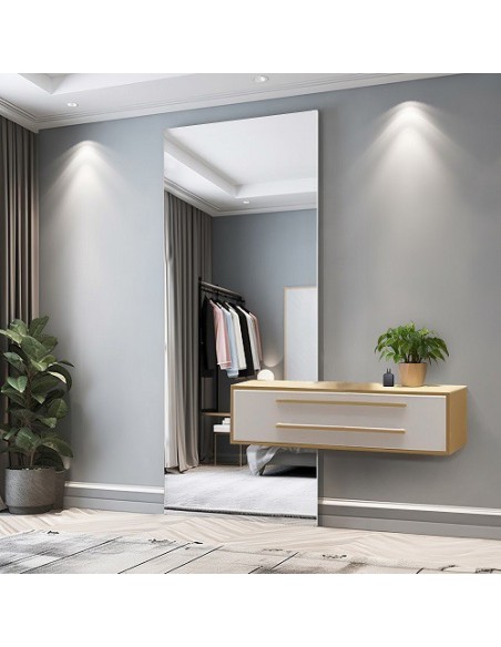 Veľké obdĺžnikové zrkadlo do kúpeľne s výrezom na skrinku - AGIS