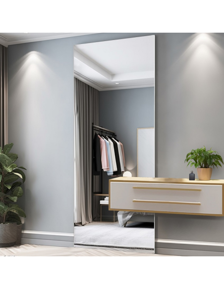 Veľké obdĺžnikové zrkadlo do kúpeľne s výrezom na skrinku - AGIS